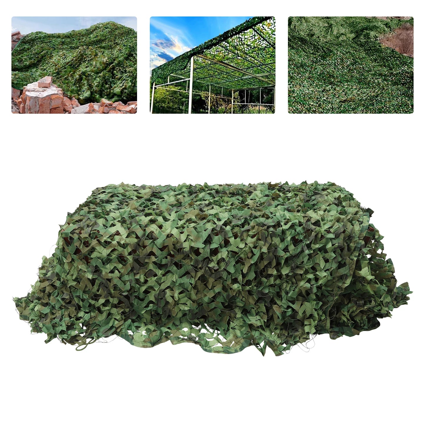 Camo Netting, Camouflage Net Blinds Great for Sunshade Camping Shooting Hunting etc.