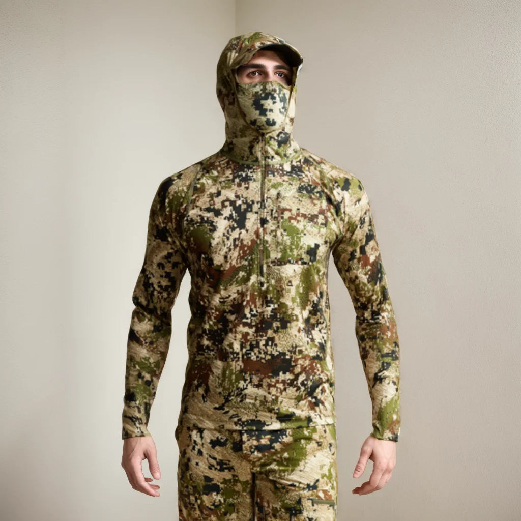 Lightweight hoodie camouflage clothing Mask pullover hunting fishing hoodie