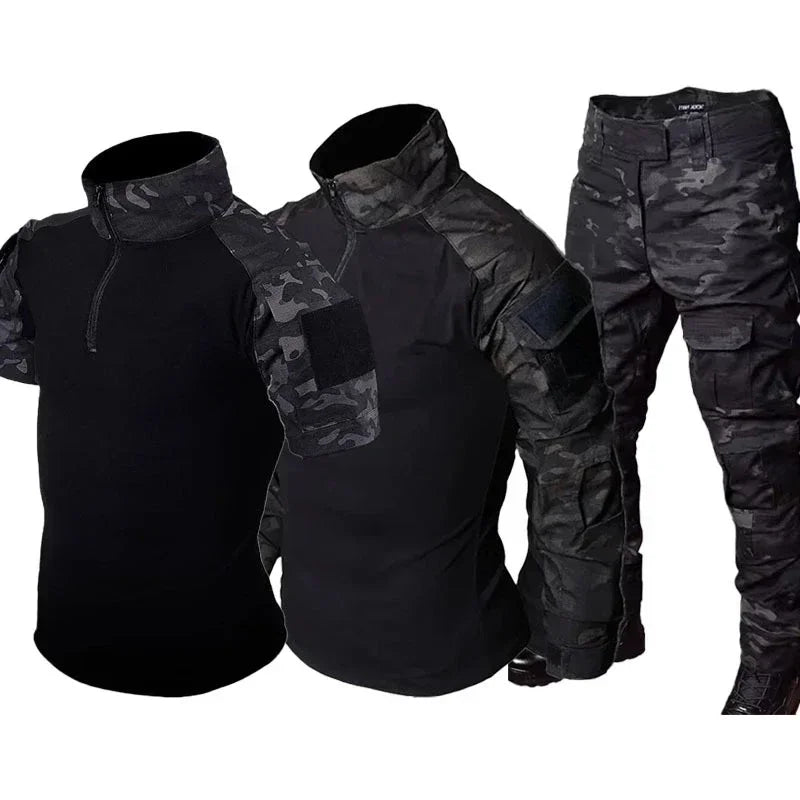 Combat Tops Waterproof Tactical Suits Elastic Multiple Pockets Quick Drying Workwear Cargo