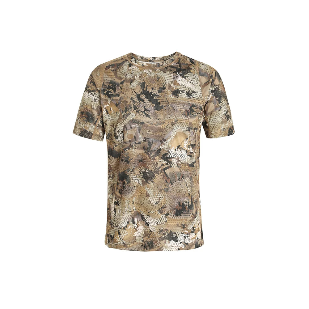 Men's quick-drying printed camo hunting short sleeve