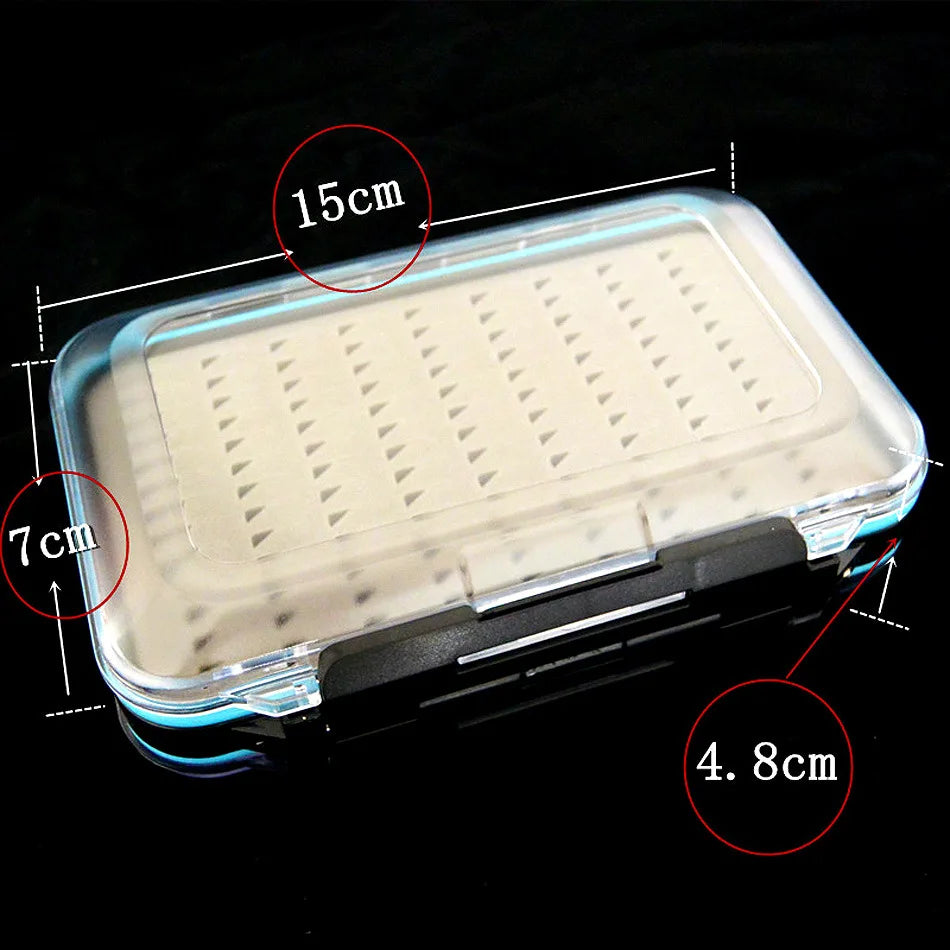 64pcs Fly Hooks Kit with Clear Fly Box - Dry Wet Flies for Fly Fishing Accessories