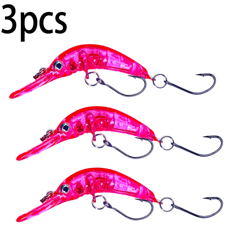 5.2cm 2.5g Floating Minnow Fishing Lure Mini Artificial Hard Bait Sharp Hook Crankbait Wobbler Trout Pike Bass Fishing