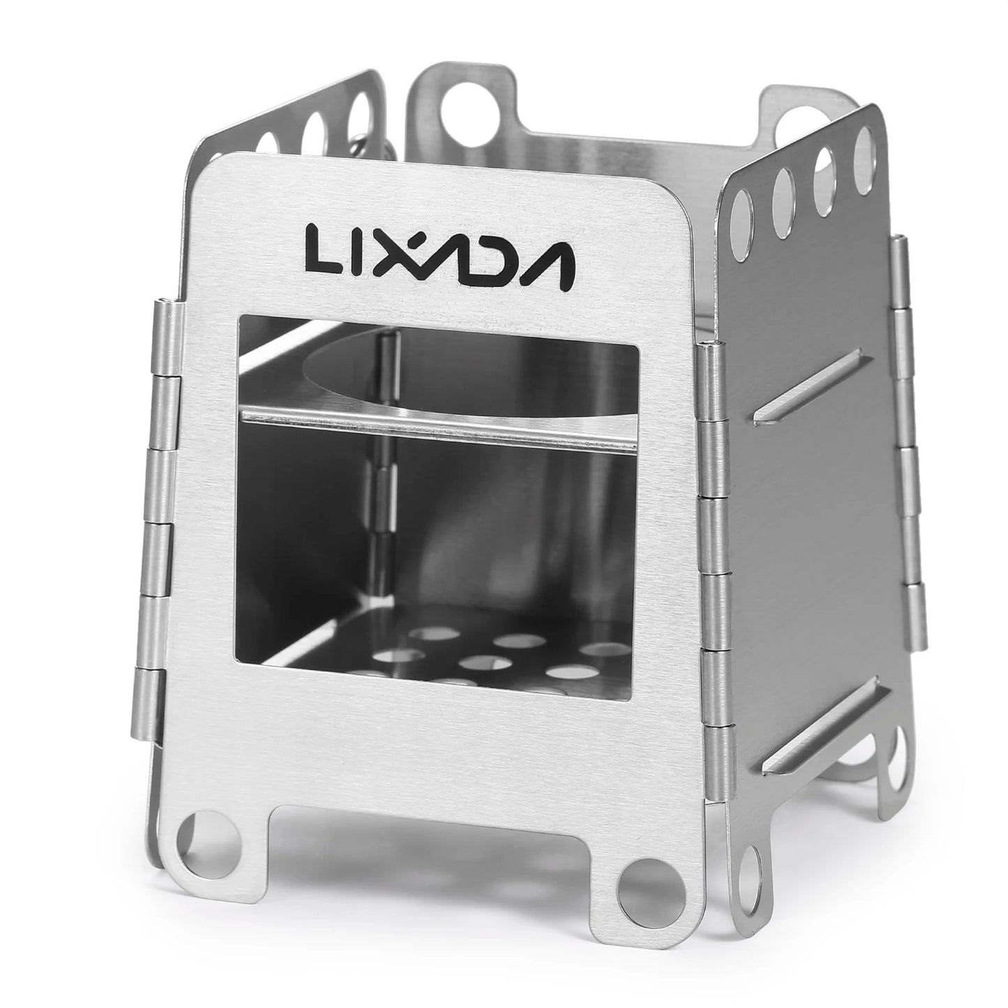 Portable Stainless Steel Lightweight Folding Wood Stove Pocket Stove