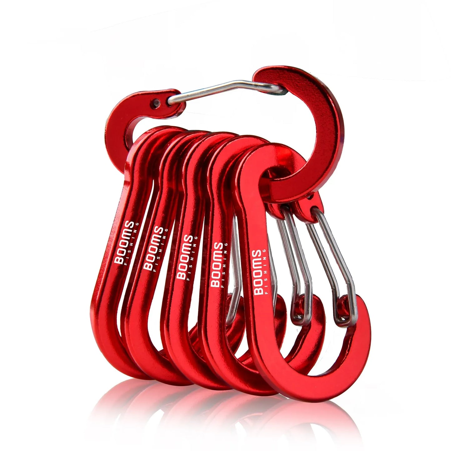 6Pcs Aluminum Alloy Carabiner Keychain Outdoor Camping Climbing Snap Clip