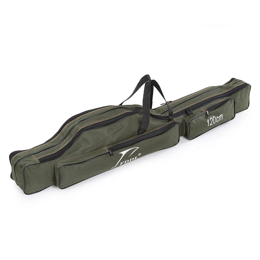 Portable Folding Fishing Rod Carrier Canvas Fishing Pole