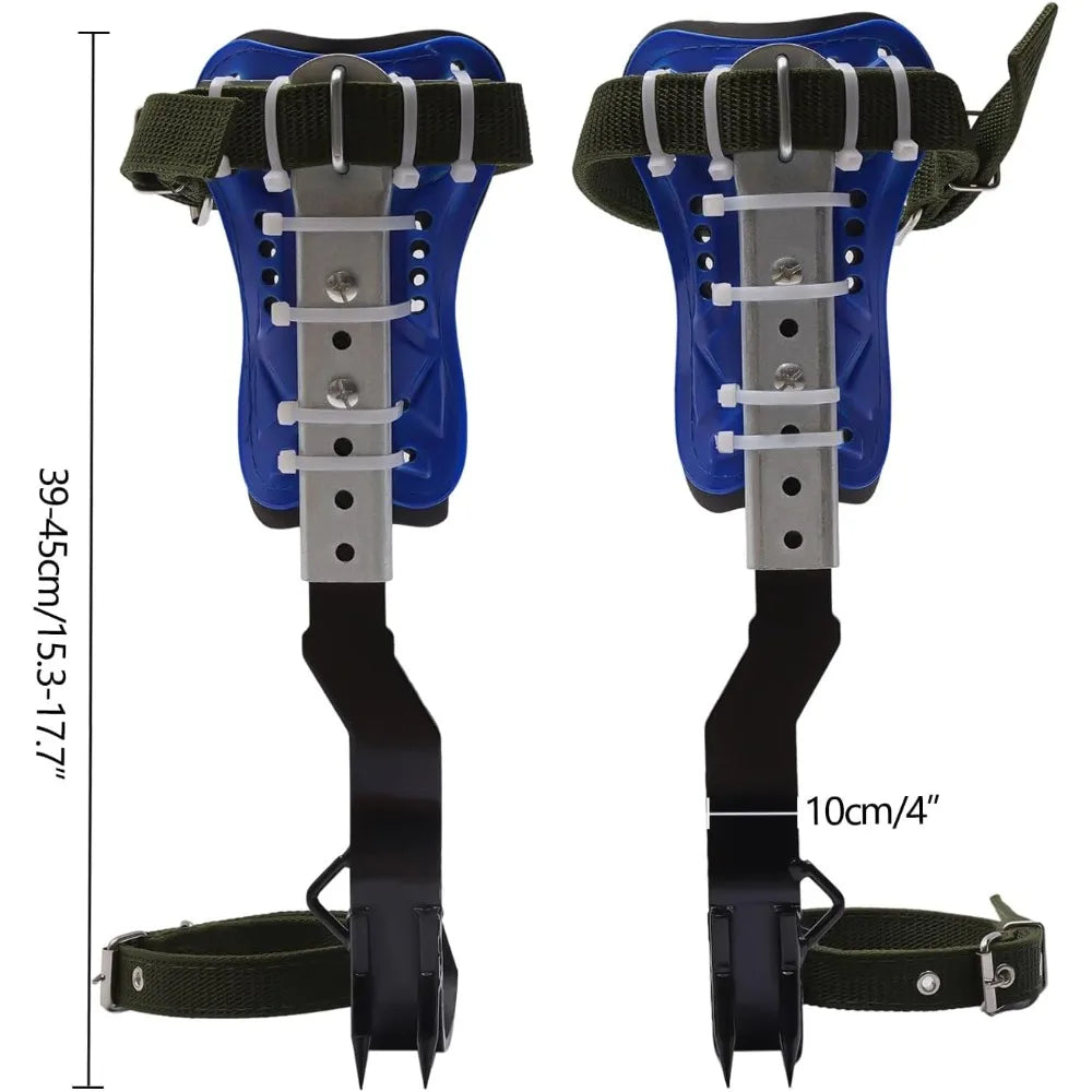Tree Climbing Spikes Set Adjustable Tree Climbing Gear Tree Climbing Spurs with Safety Guard for Tree Work Hold up to 330lbs