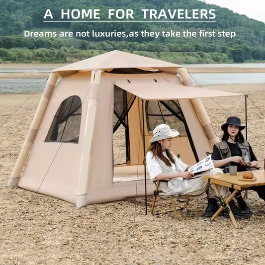 A large inflatable tent for 5-8 people