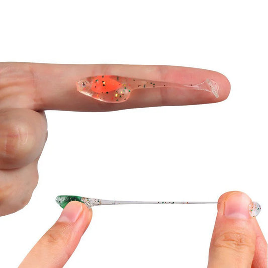 150Pcs Fishing Soft Lures 5cm/1.3g Silicone Artificial Soft Bait For Sea Rockfish Fishing Equipment Wobbler Fishing Tackle Pesca