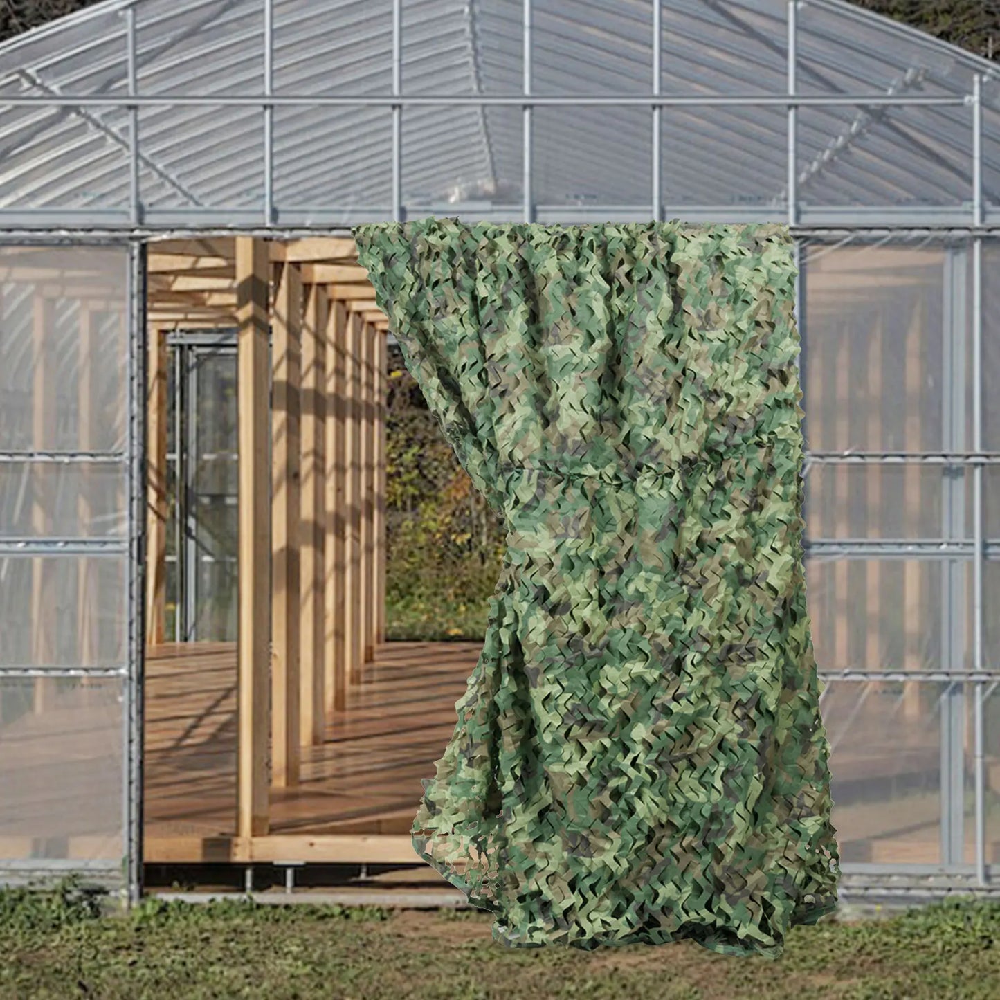 Lightweight & Foldable 8x8M Camouflage Net - Survival - Multi-Purpose Use for Cover,