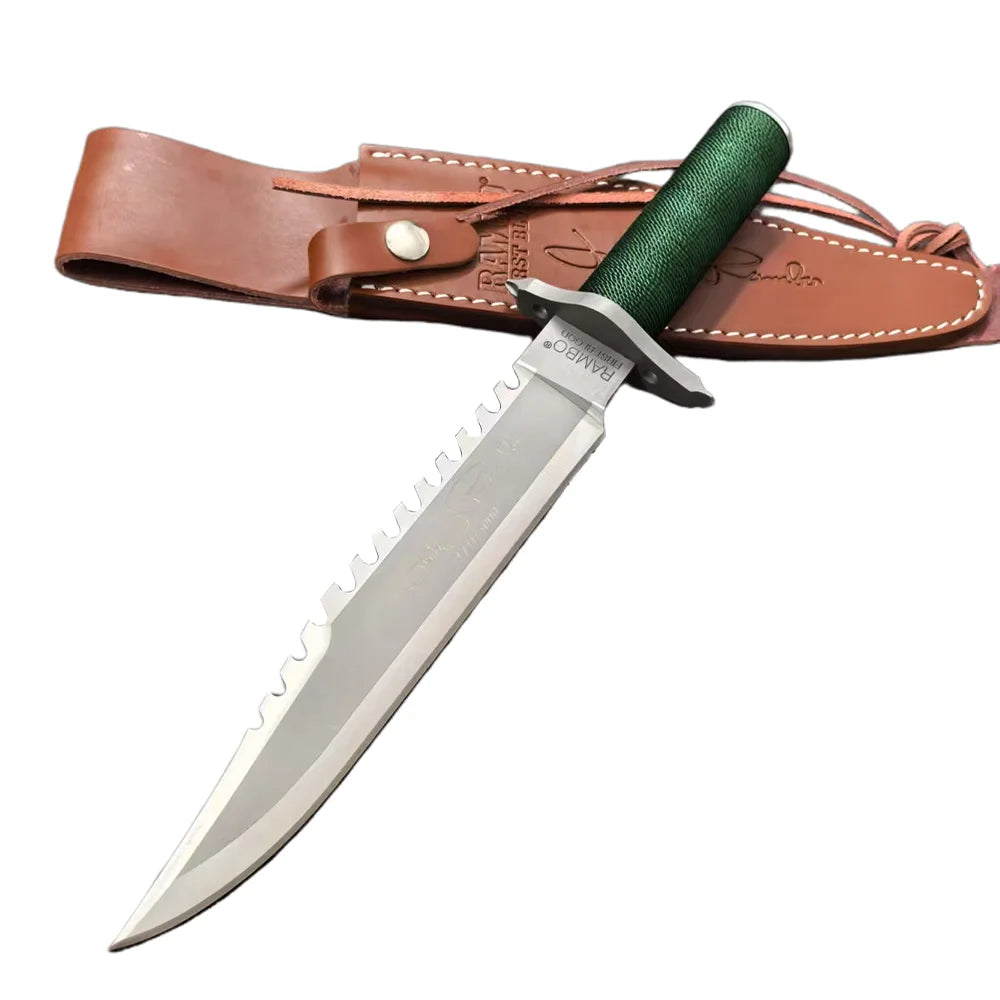 EDC outdoor self - defense knife, outdoor high - hardness survival knife, camping and mountaineering knife