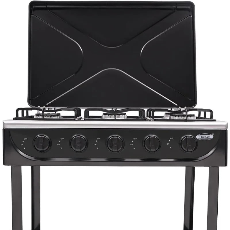 Natural Gas Stove Outdoor 5-Burner Stove Portable Gas Stove