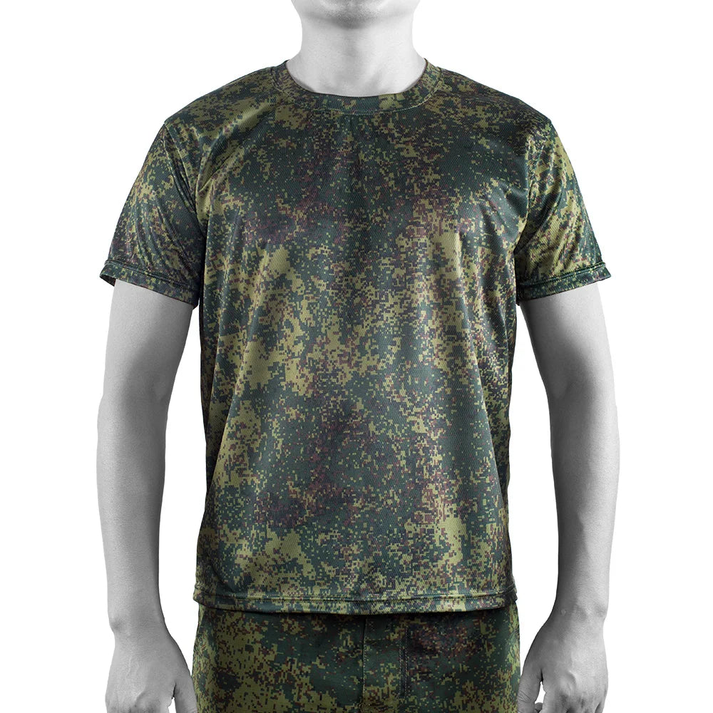 Men Summer Short Sleeve T-Shirt Workout Hiking, hunting