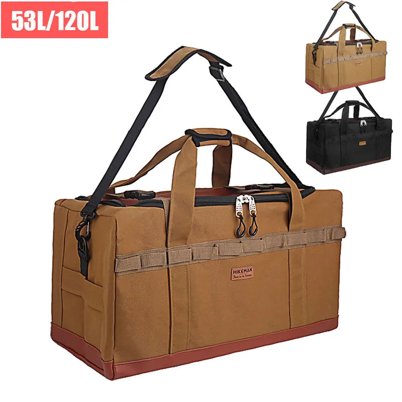 New Outdoor Hiking Backpack 120L Picnic Accessories Organizer Storage Multifunctional Handbag