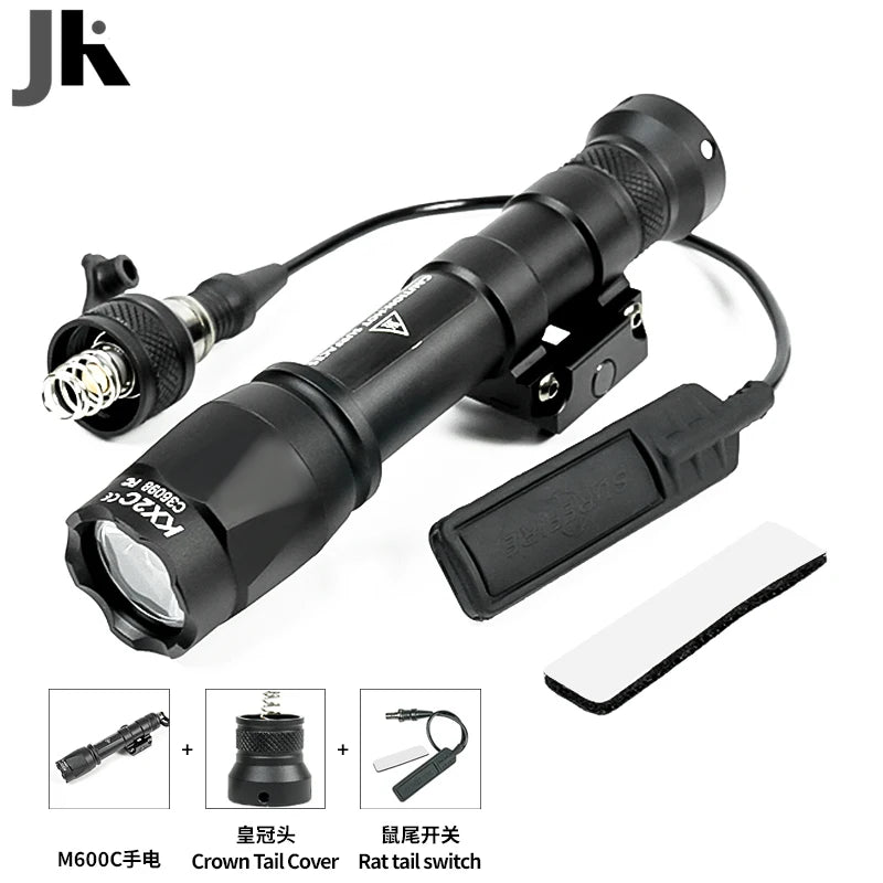 Flashlight Rifle Hunting Weapon Scout Light Indicator Fit 20mm Rail