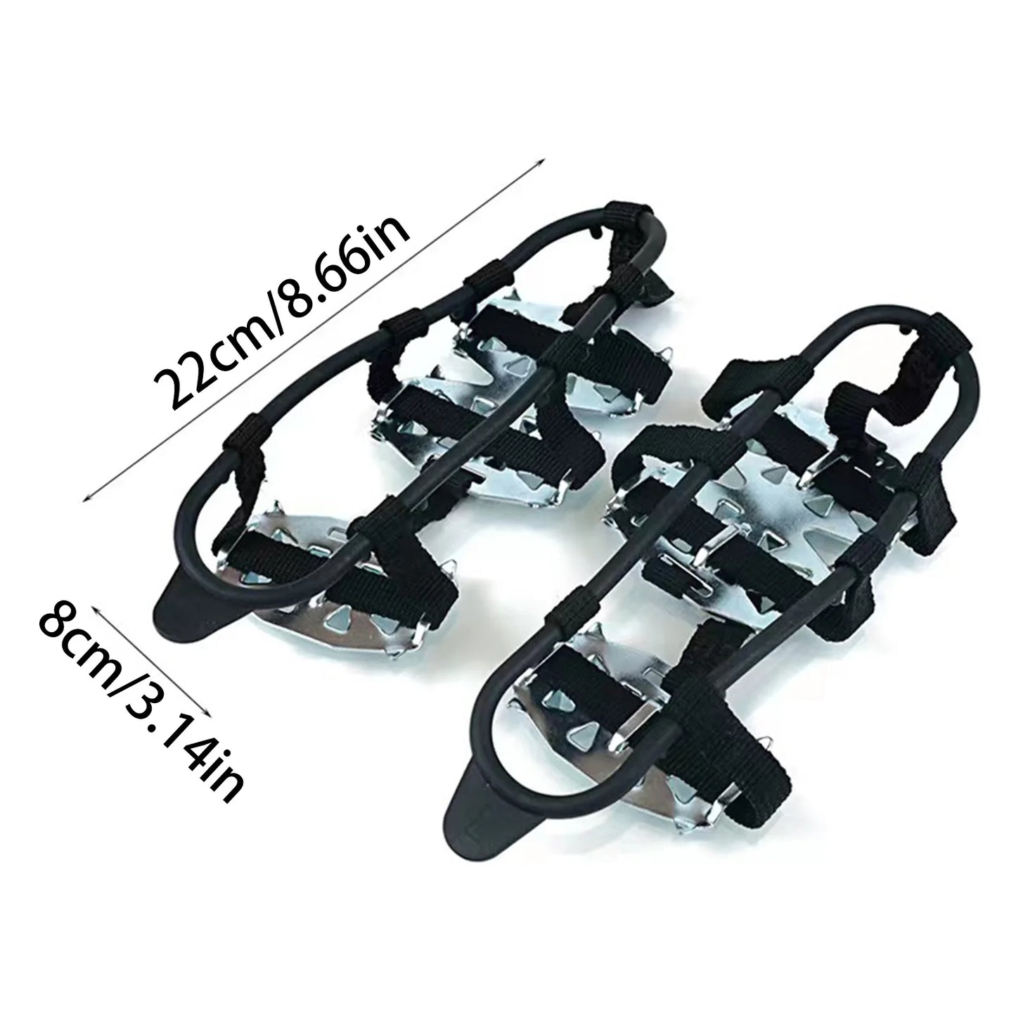 Non-Slip Ice Claw Shoe Spikes Versatile and Adaptable Climbing Boots Winter Gear Suitable for Outdoor Hiking MIAO-US