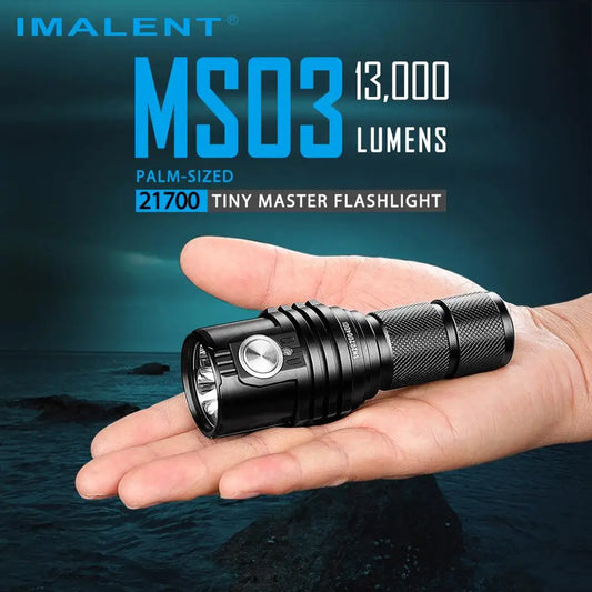 Powerful Flashlight 13000 Lumen 2 LED Rechargeable Waterproof Torch for Camping