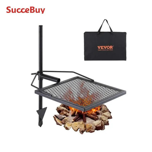 Premium Steel Campfire Grill Rack for Outdoor Cooking Camping Picnics Beach