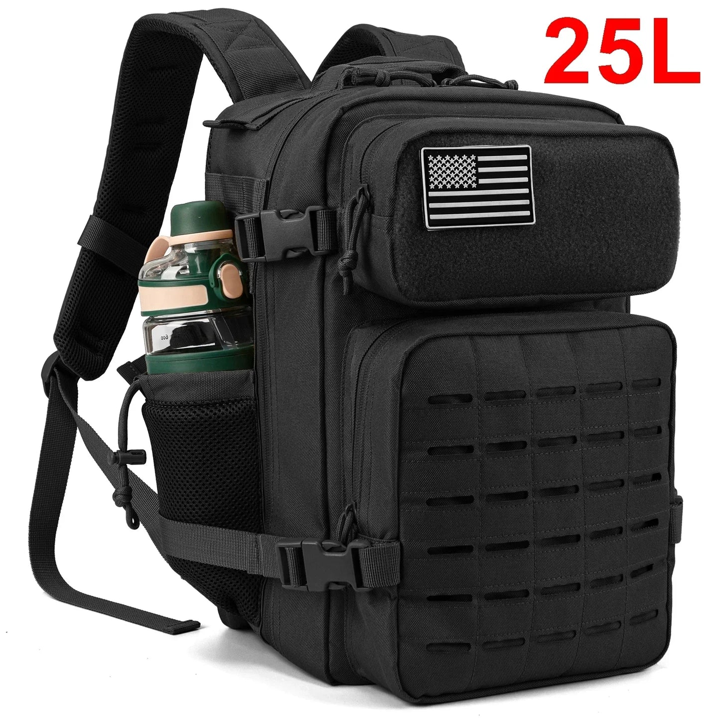 Tactical Backpacks for Men Survival Laser Cut Hunting with Dual Cup Holders