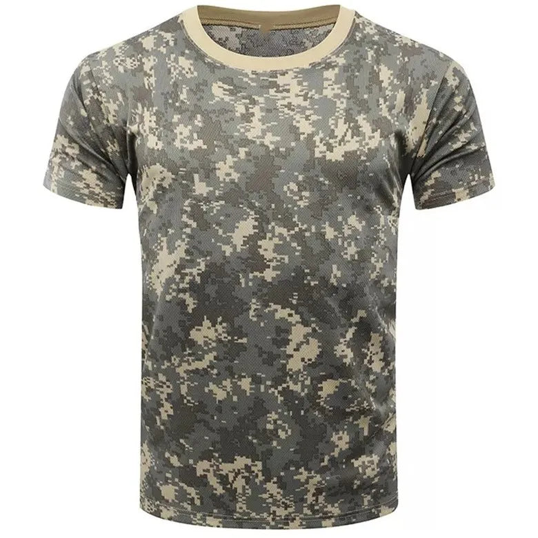 Men's Camo 3d Printed Shirt Outdoor Sports Casual Comfortable Clothing