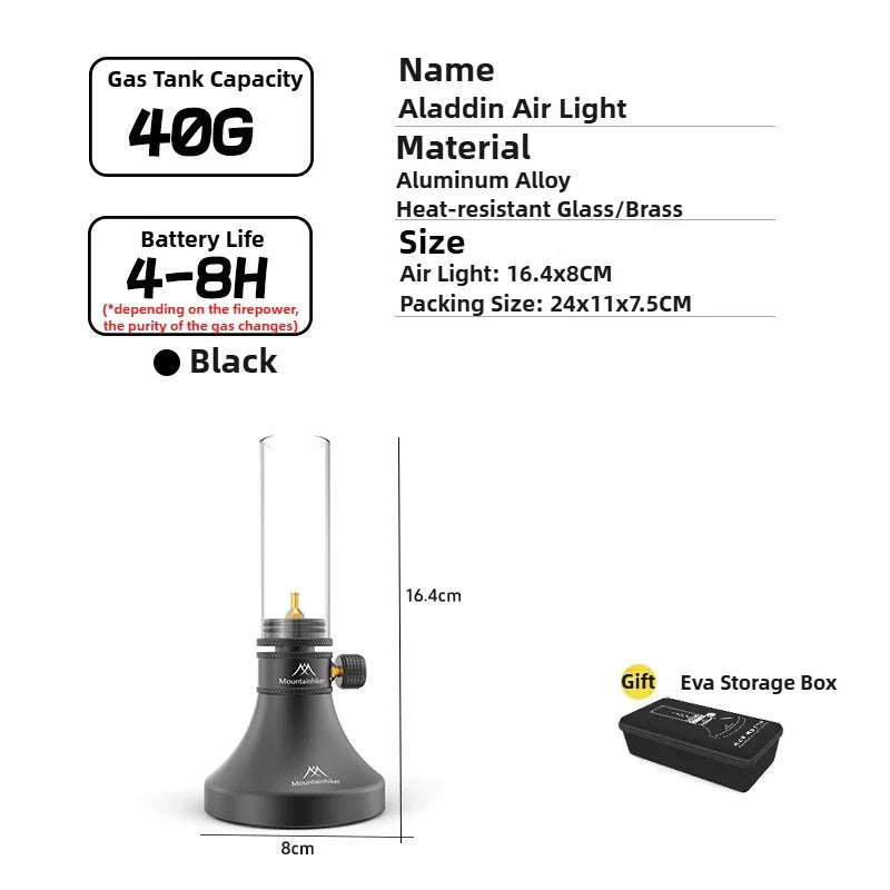 Gas Lamp Lantern Retro Glass Gas Atmosphere Light Outdoor