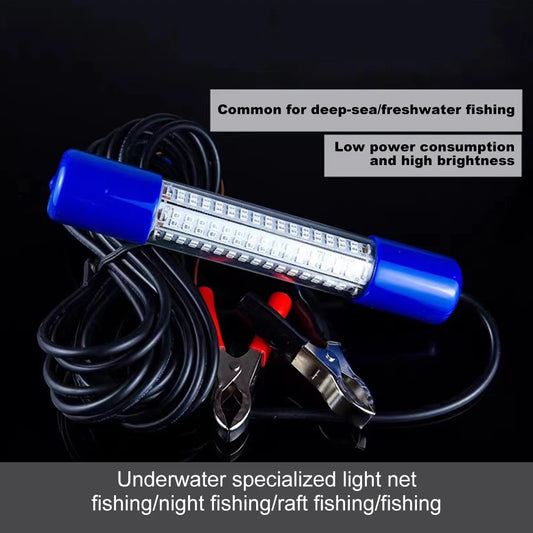 Underwater Fishing Light 50W Fish Lure Bait Finder Lamp 12-24V Submersible Boat Lamp Waterproof