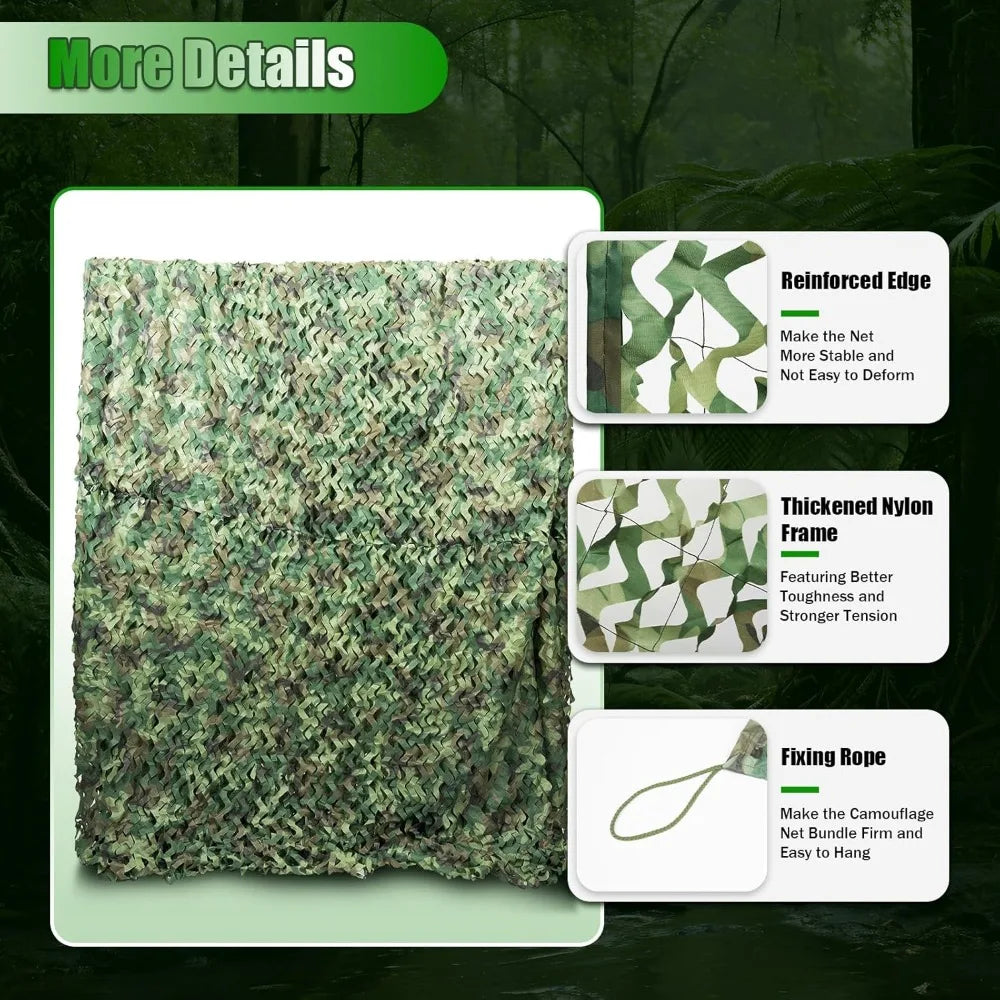 Camouflage Camo Hunting Netting Hide Cover Net 26ft X 26ft
