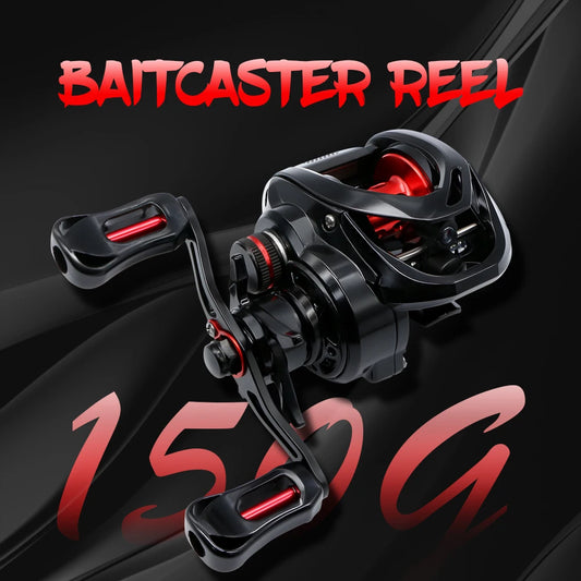 J-BARZILLAI PL 5+1BB 7.0:1 Black 8kg Lure Fishing Baitcasting Fishing Reel