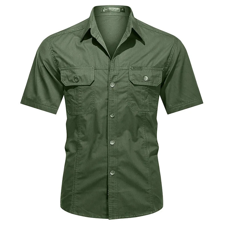 Summer Hiking Hunting Shirts Short Sleeve Combat Tactical Shirt Quick-Dry camping Fishing Shirts Male Hunting Climbing Outfit