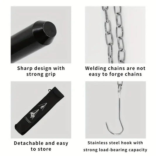 Camping Campfire Tripod Adjustable Hanging Pot, Stable Campfire Cooking,