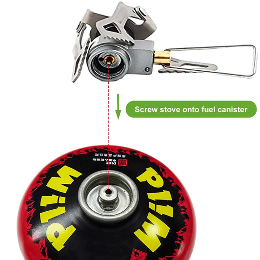 BRS Outdoor Gas Stove Mini Camping Gas Burner 25g Ultralight Titanium Picnic Hiking Cooking Stove Survival Furnace