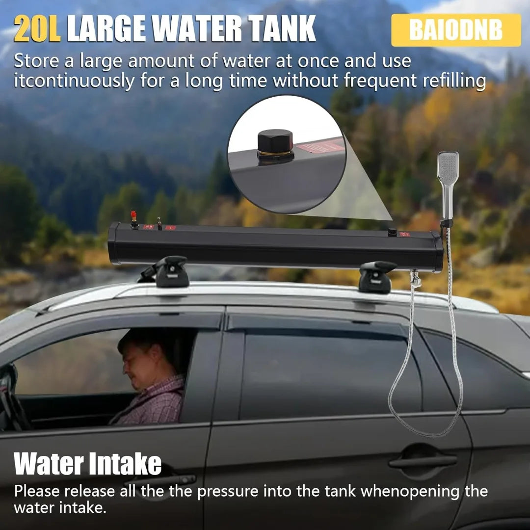 Pressurized Shower - 5L Water Tank Outdoor Hiking,