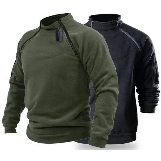 Outdoor Polar Fleece Jacket Hunting Clothes Warm Zipper Pullover Man Windproof Coat