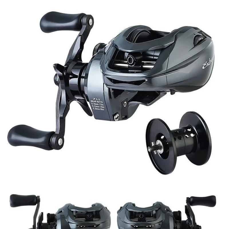 ABT100 Ultra-Light Carbon Fishing Reel Smooth Magnetic Brake Far Casting Water-Drop Wheel Anti-Line Explosion For Fishing Sports
