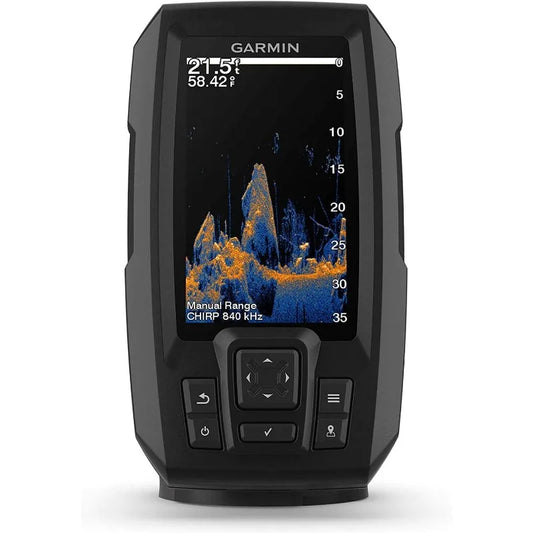 Garmin Striker Vivid 4cv Bundle with Transducer and Protective Cover, 4-inch Color Fishfinder