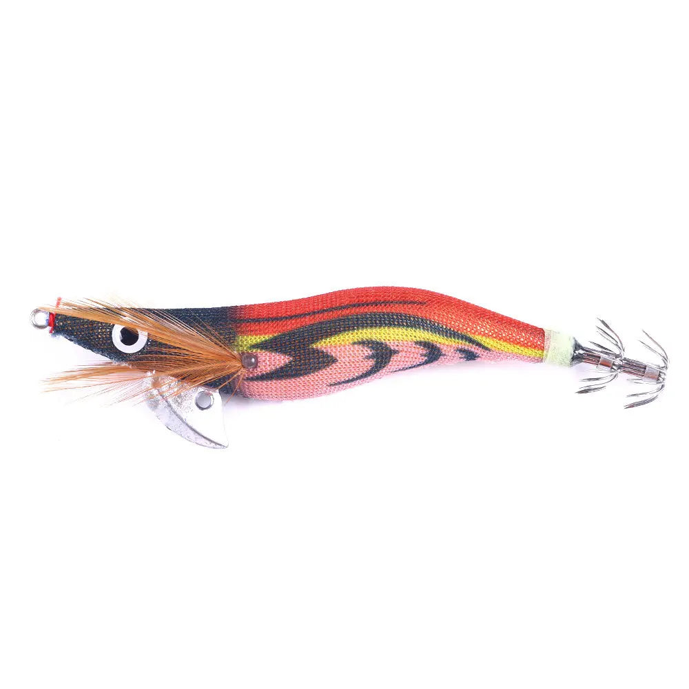 Artificial Hard Bait Luminous Squid Jig Sea Fishing Lure Shrimp Cuttlefish Squid Rig