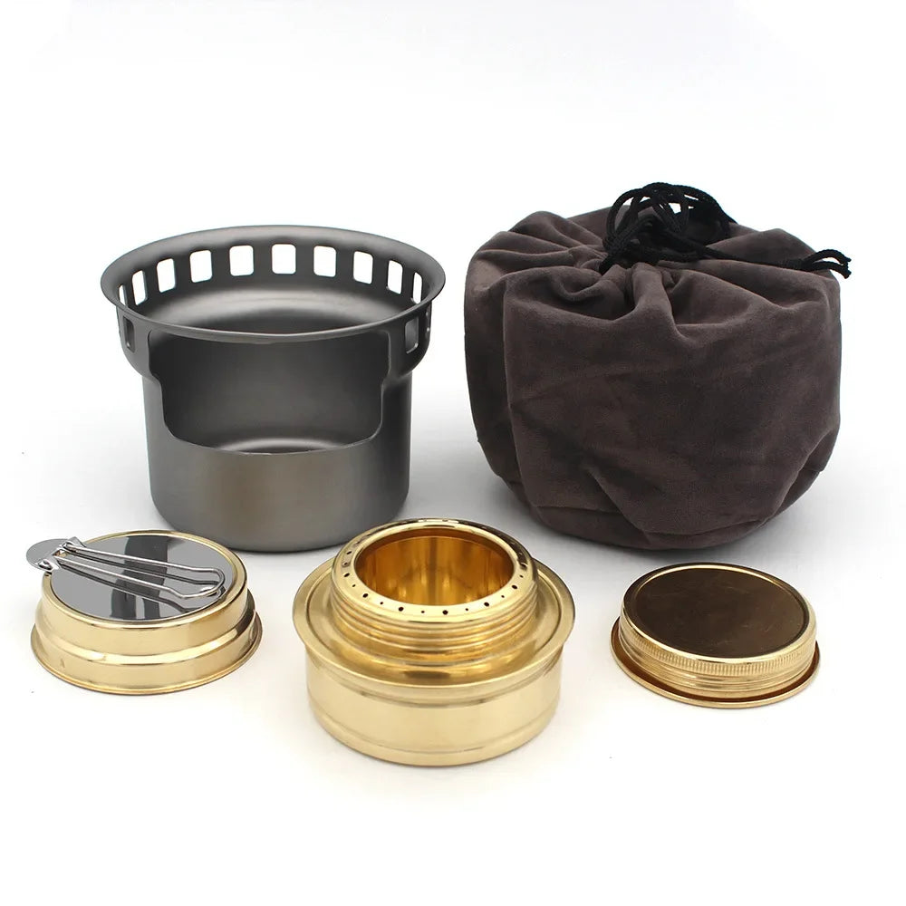 Alcohol Stove Camping Supplies Cooking Outdoor Outdoors Equipment Accessories Furnace Camp Mini Camp Cooking Supplies Hiking