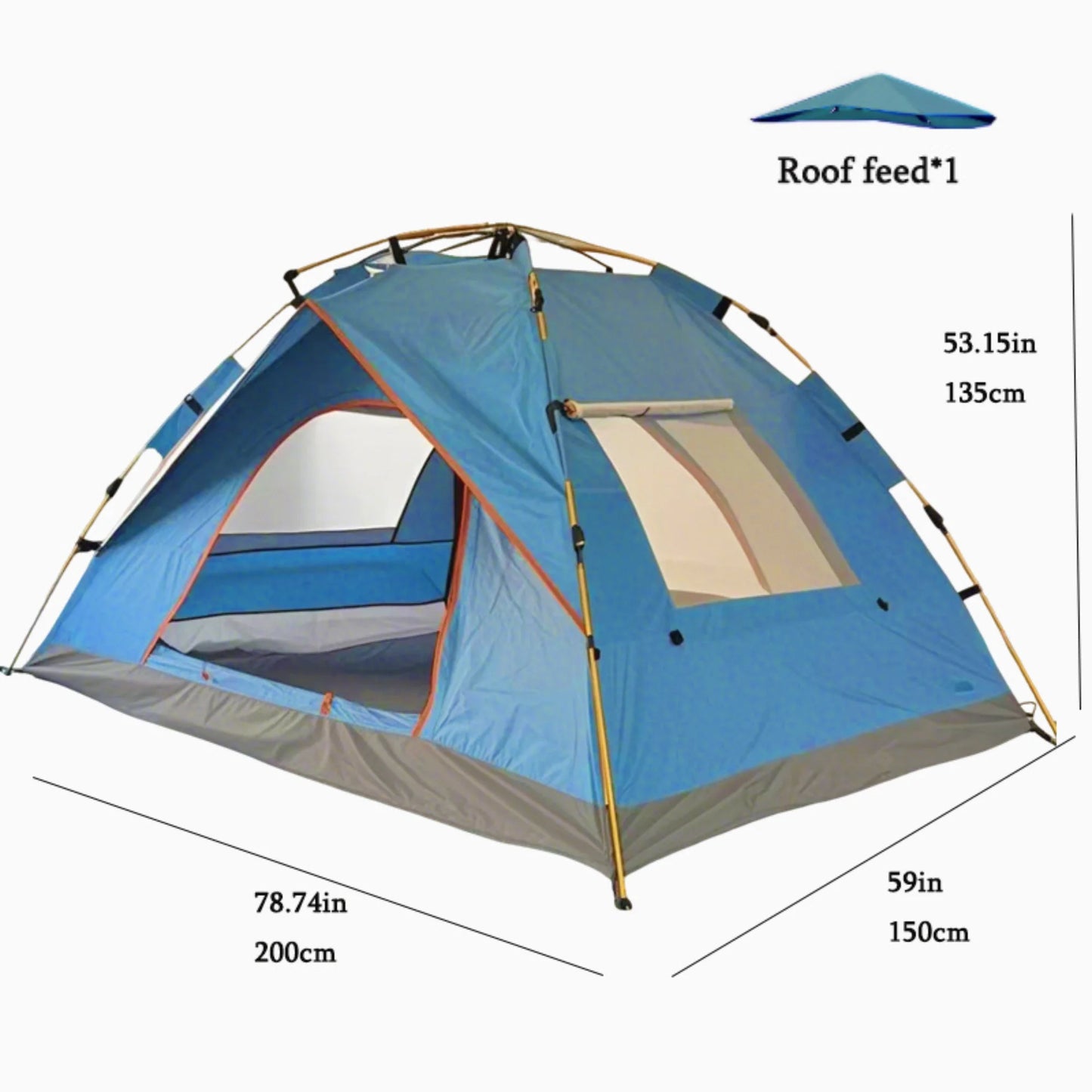 Extra-Large Tent with Mesh Screen, Lightweight
