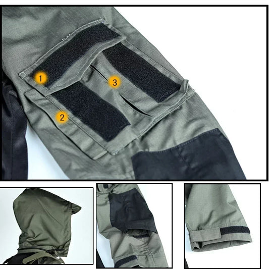 Shirts Men Long Sleeve Breathable T-shirt Camo Hooded Quick-dry