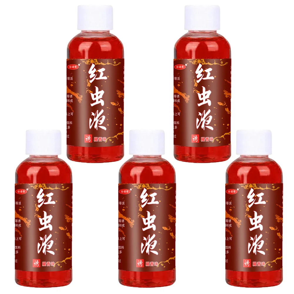 Liquid Blood Worm Scent Fish Attractant Concentrated Red Worm Liquid Fish Bait Additive