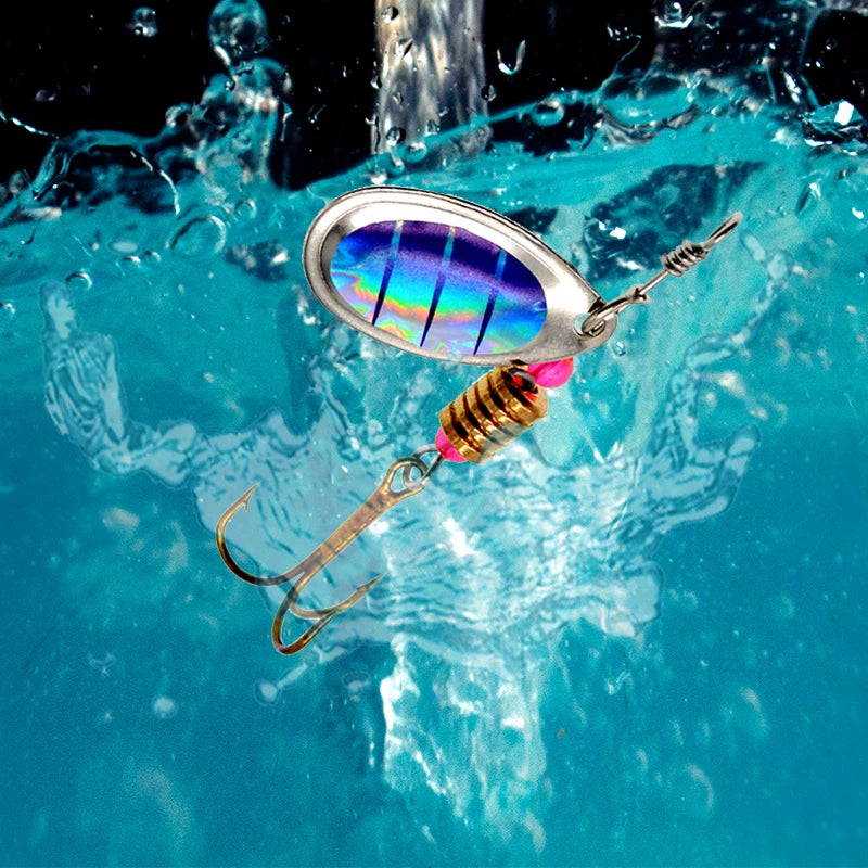 10pcs/Set Metal Spoon Spinner Fishing Lure Spoonbait Crankbaits Wobblers Bait For Bass Pike Crochet Freshwater Fishing