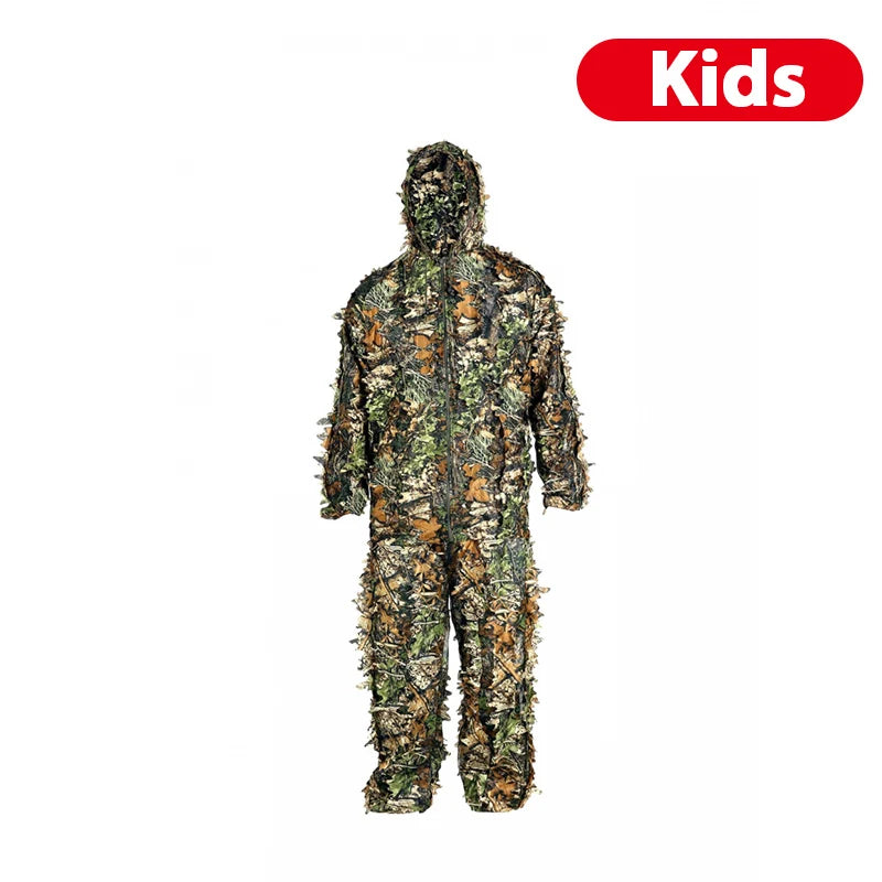 Camouflage 3D Leafy Hunting Clothing Combat Clothes Set