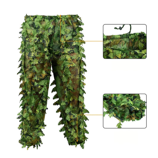 New-Sticky Flower Bionic Leaves Camouflage Suit Hunting Suit