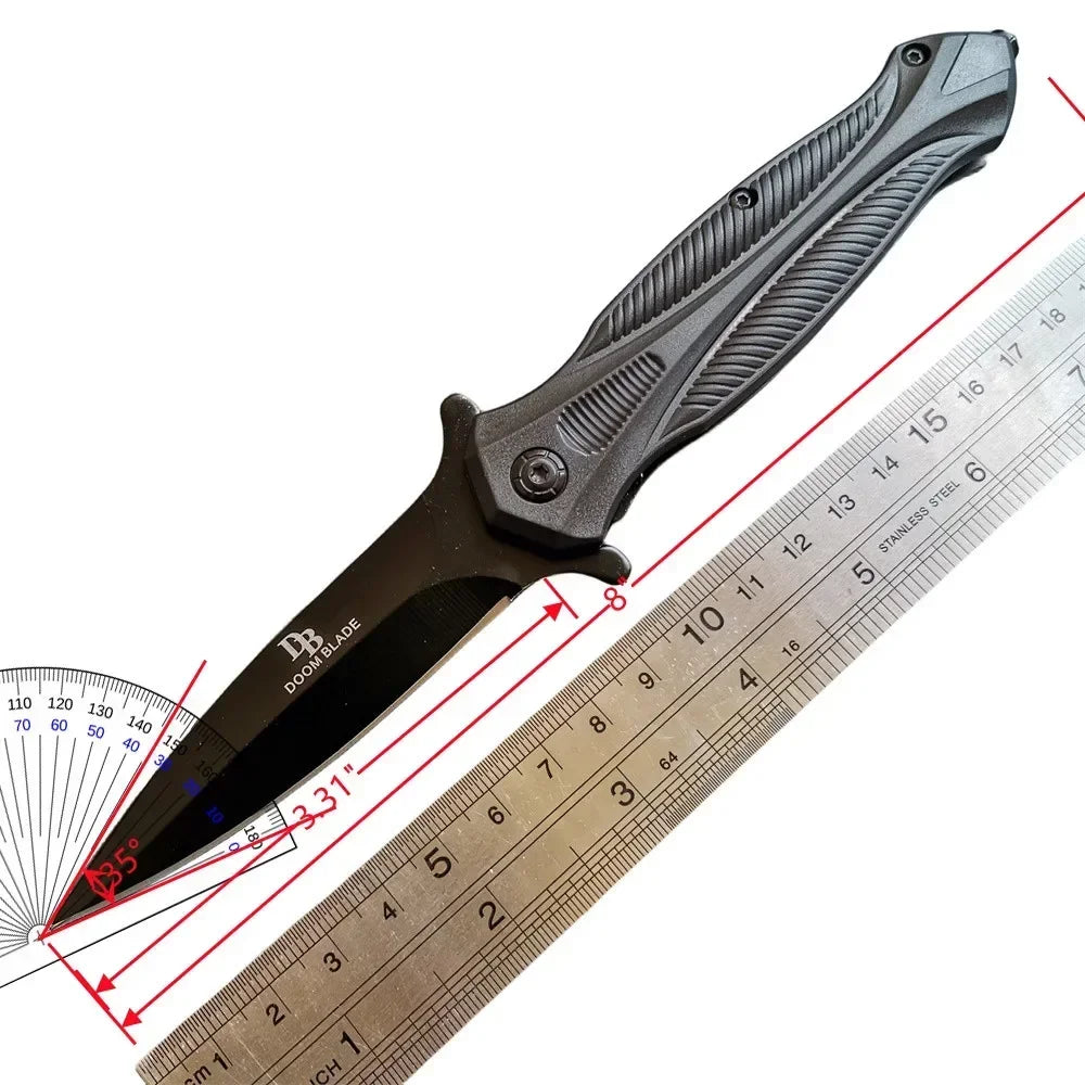 Stainless Steel Axe & Folding Knife Combo Set: Durable for Outdoor Adventures, Camping & Hiking