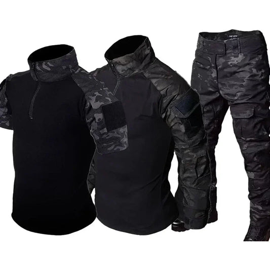Combat Tops Waterproof Tactical Suits Elastic Multiple Pockets Quick Drying Workwear Cargo