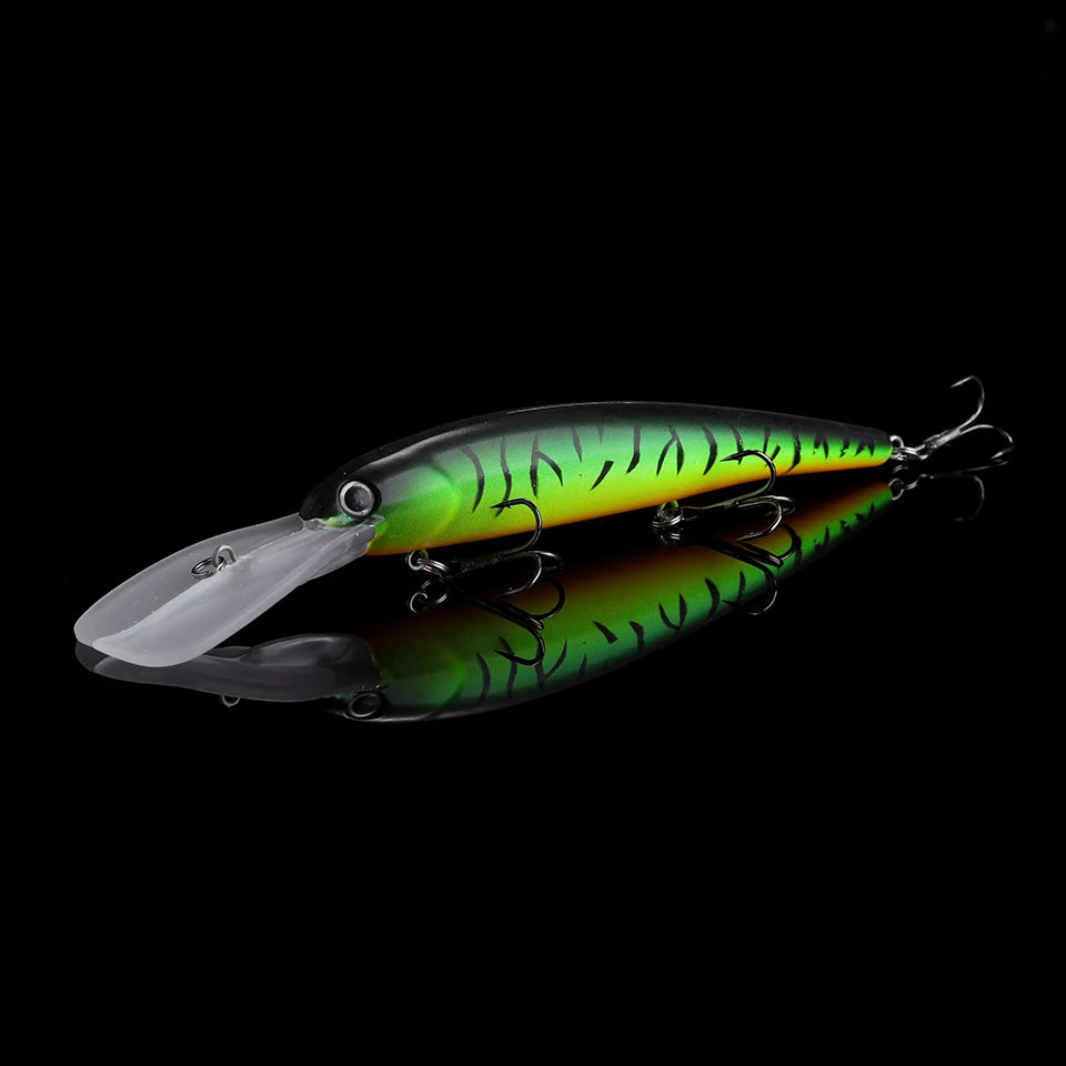 WALK FISH 1PCS Floating Minnow Lure 120mm/20g Trolling Wobbler Crankbait Bandit Minnow Bass Pike Bait Saltwater Fishing Tackle