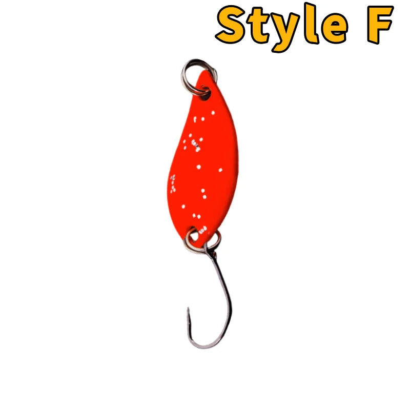 Trout Bait Metal Spoon Fishing Lure Wobbler Jigging Tackle Accessories Multi-color Long-casting Lure Bait