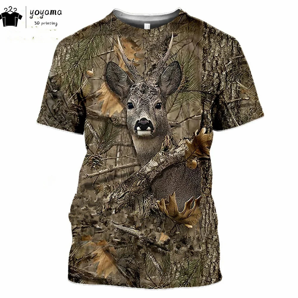 T shirts Animal Print Men's Clothing Fashion Street Pullover Short Sleeve Tees Summer Men's Clothing
