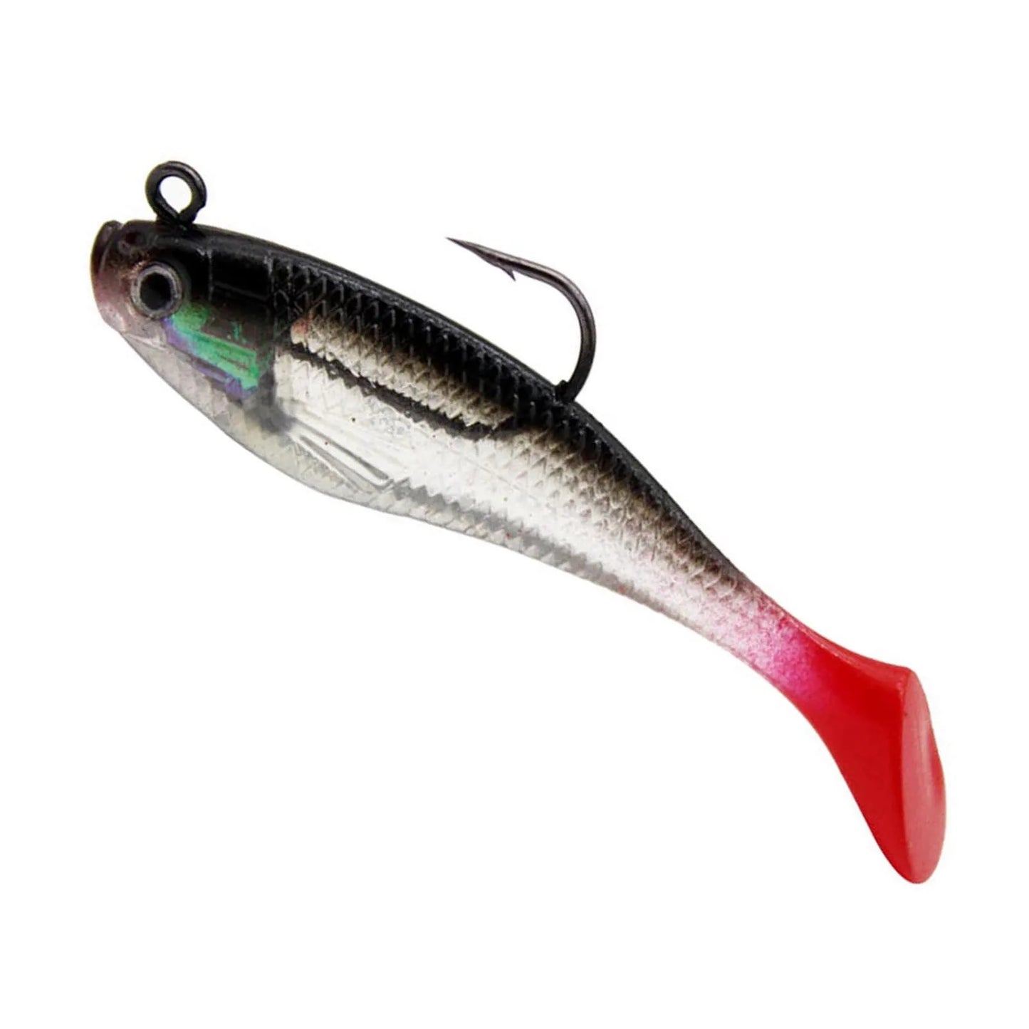 5pcs Realistic Fishing Lures 8cm Soft Artificial Swim Baits Sturdy Durable Material Fishing Bait for Freshwater Saltwater