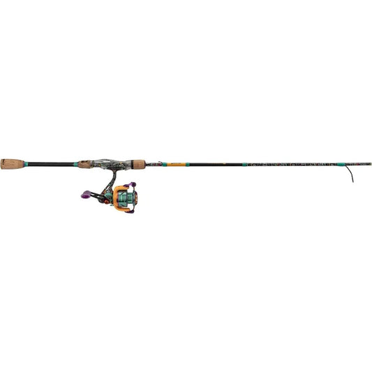 ProFISHiency Krazy Spinning Fishing Combo | 7' Graphite Rod, Stainless Steel Guides, Cork Handle | 6:2:1 Gear Ratio