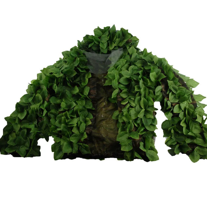 Camouflage Leaves Green Leaves Suit Hunting